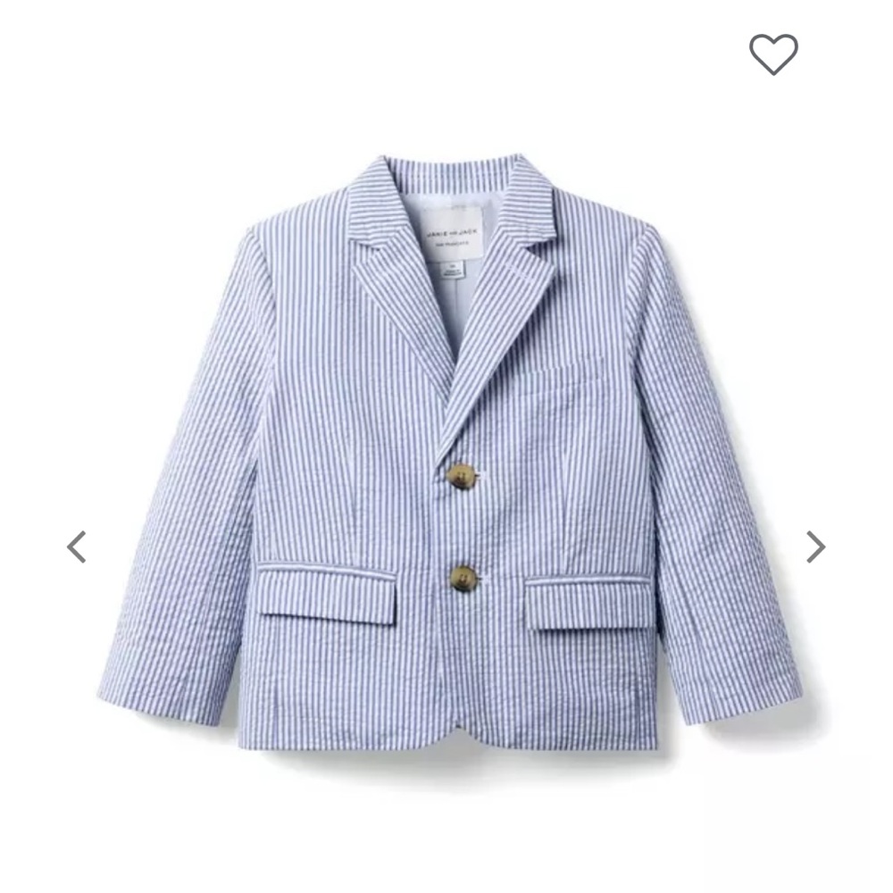 Classic Blue Striped Kids Blazer And Pants